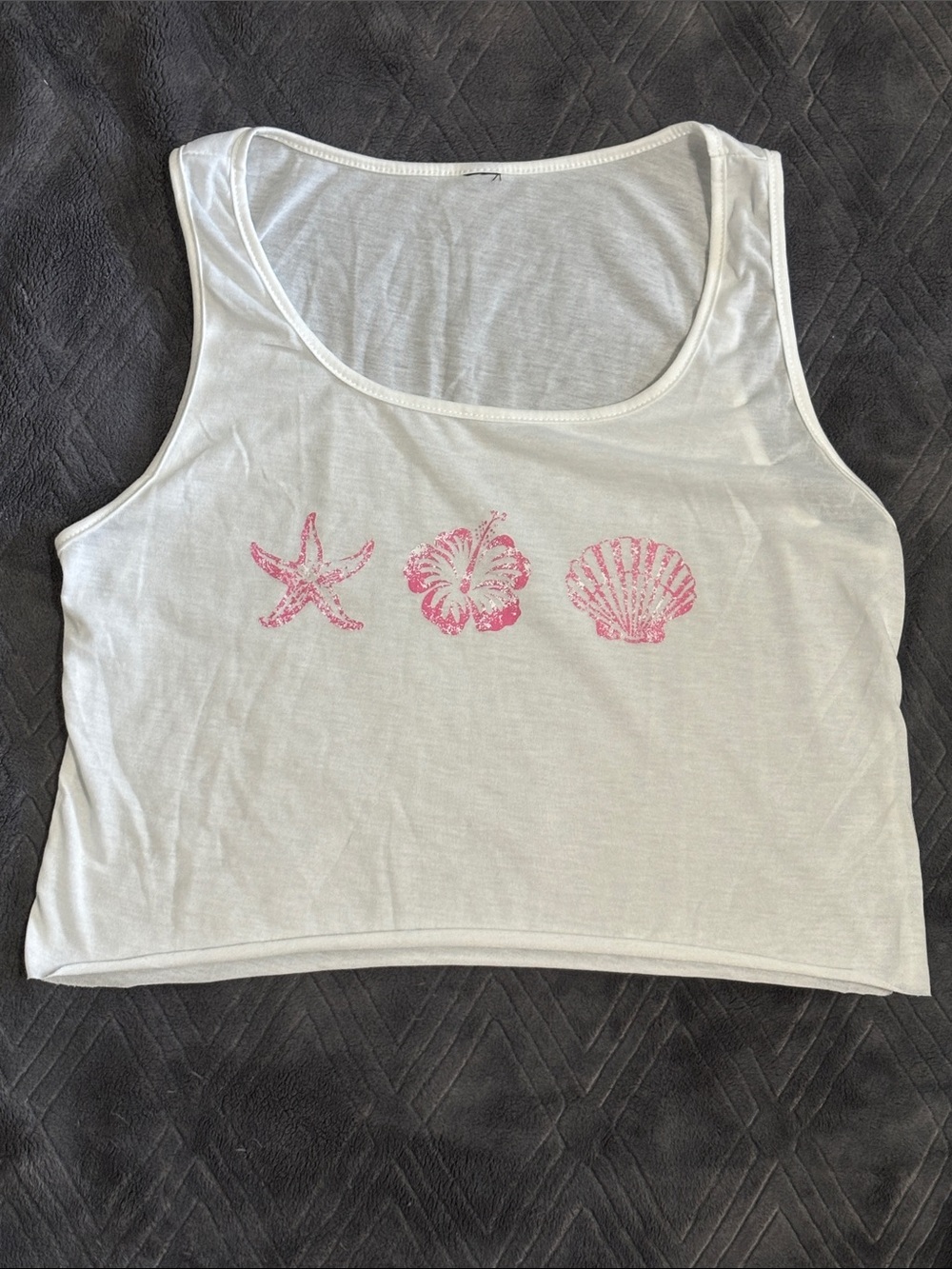 Cropped loose tank